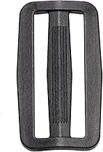 12X 50mm Tri-Glide Buckles Triglide Clip Belt Cord Strap Webbing Adjuster Slider Plastic Side Release Backpack Luggage Bag Pet Collar Repairing Black (92225B12)