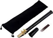 BESTonZON Portable Saxophone Mini Sax Pocket Sax Woodwind Instrument Handmade Art Acoustic Music Accessories Set Carrying Case Long Model