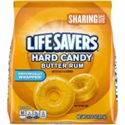 Lifesavers Hard Candy Butter Rum Sharing Size 14.5 oz (ONE BAG}