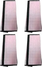 Folpus 4Pcs Horse Fly Boots Horse Leg Guards Large Comfortable Horse Sport Boots Breathable Mesh for Jumping Training Riding, Pink