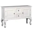 STEWART SOFA TABLE CONSOLE TABLE HALL TABLE MAHOGANY 2 DRAWERS/2 DOORS WHITE