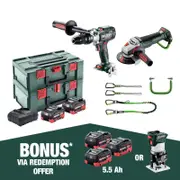 Metabo 18V 2 Piece Hammer Drill & Grinder Kit AU68205850