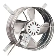 Broan-NuTone 1020 CFM Silver Electric Powered Gable Mount Gable Louver Vent