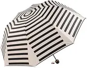 Naval Stripe Three Folding Umbrella UV Protection Sun Umbrella,Black