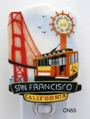 San Francisco Beautiful polyresin wall plug-in night light home decor'