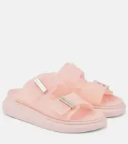 [McQueen] McQueen Logo platform sandals AU 6 pink