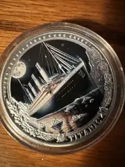 Check Out This New “TITANIC” “ Silver Coin With Beautiful Moonlight Picture