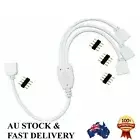 New 4Pin 1 to 3 Splitter Cable Cord Connector For RGB 5050 3528 LED Strip Lights