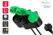 Kogan SmarterHome™ IP44 Outdoor Smart Plug (2 Pack) Easy WiFi setup
