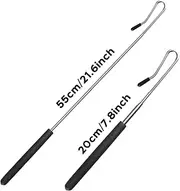 2 Pack 21 inch Adjustable Puppet Handles Arm Control Rod Extendable Metal Puppet Stick Accessory for Small and Large Puppets（8-21 inch/ 20-55 cm） (2)