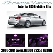 XtremeVision Interior LED for Lexus GS300 GS3500 GS460 06-11 (3 PCS) Pink (for: Lexus)