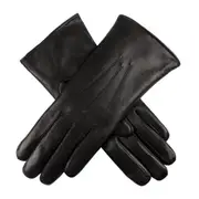 DENTS Ladies Premium Kangaroo Leather Cashmere Lined Gloves Winter Womens - Black