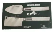 NEW Stainless Steel & Lucite Cheese Cutter Set w/ Box Frontier Forge