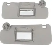 Sun Visor for Sonic Aveo 2012-2020, 1 Pair Left & Right Sun Visor with Mirror, Passenger and Driver Sides, Sunvisor Replaces, Sunroof Car Sun Visor for Sonic Aveo, Grey