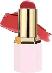 wiroouia Blush for Cheeks - Waterproof Hydrating Highlighting Stick - Long-Lasting Natural Face Brightener for Oily Dry Combination Skin Lip Brow Bone Cheeks Special Occasions