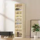 Shoe Box Foldable Easy Assembly Stackable Sneaker Storage Shoe Cabinet with Lids