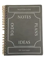 New Fringe Notesmark Grey Gray Luxury Notebook - Notes Plans