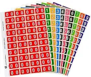 Avery Numeric Side Tab Colour Coding Labels Kit for Lateral Filing, 42 x 25 mm, Assorted, 400 Labels (44539)