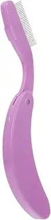 LOORGVEL Stainless Steel Eyebrow Comb Lash Separator Eyelash Grooming Tool Foldable Beauty Tool for Men Women