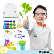 Why2Wise Kids Science Experiment Kit with Lab Coat and Goggles Scientist Costume