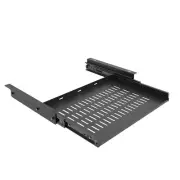 Sliding Under Desk Laptop Mount, Metal Laptop Mount with Air Vents, Under Des...
