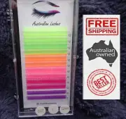 Lash Extension Coloured UV 11mm C Curl UV Eyelash Extension Fake Eyelashes 0.7