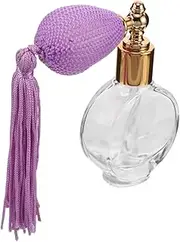 Healvian Elegant Perfume Pump Sprayer Bottle With Tassel Refillable Glass Atomizer For Travel Small And Portable For Body Powder And Fragrance