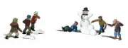 Woodland Scenics A2183 N Scale Snowball Fight Fun / Enjoying