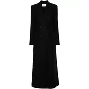 [Harris Wharf London] Harris Wharf London Wool Double-breasted Coat 46 IT BLACK