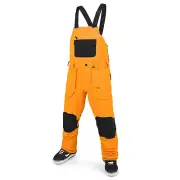 VOLCOM Mens 2024 Snowboard Snow - ROAN BIB OVERALL Pant - Gold
