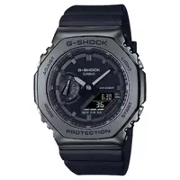 在飛比找momo購物網優惠-【CASIO 卡西歐】G-SHOCK奢華百搭雙顯錶(GM-2