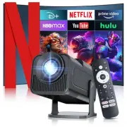 [ 2025 Netflix Licensed ] 4K Projector with Wifi Bluetooth, Android 13 Smart ...