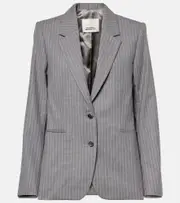[Isabel Marant] Isabel Marant Reva pinstripe wool blazer AU 14 grey