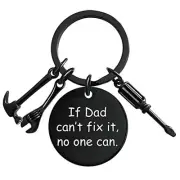 Dad Keychain from Kids Funny Daddy Key Chain from Son Daughter Papa Birthday