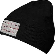 OGNOT Beagle Patterns Womens Mens Winter Knitted Beanie Hat,Thick, Soft & Warm Chunky Beanie Hats,for Cold Weather