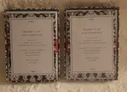 2 Invitation Kit Print Your Own Custom 20 Black White Shadow Tapestry New