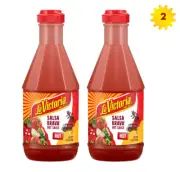 La Victoria Salsa Brava Hot Sauce 15oz x 2 Plastic Squeeze Bottles