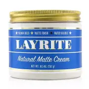 Layrite Natural Matte Cream (Medium Hold, Matte Finish, Water Soluble) 297g/...