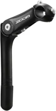 Zoom Quick Comfort Adjustable Stem 110mm 25.4 Clamp Adjustable 80-150° Black