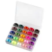 Wound Bobbins with Bobbin Case Embroidery Polyester Thread DIY Sewing Accessory