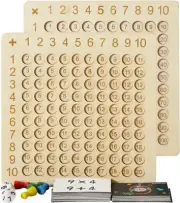 Asweets 2 in 1 Wooden Montessori Multiplication Addition Board Game...