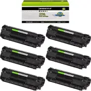 6PK greencycle Compatible Toner Cartridge Q2612A 12A HP LaserJet 1018 1010 3015