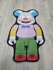 Hypebeast Krusty Clown Bear Brick Kaws Sneakerhead Bearbrick Mat Rug Carpet Bape