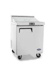 Atosa Single Door Sandwich Prep Table Refrigerator MSF8301 - MSF8301-SM