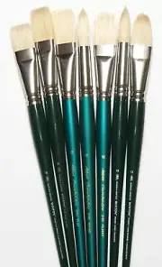Set of 5 Size 12 Hog & Blended Oil Brush List $160.00 NOW $75.00