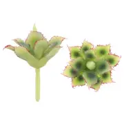 Artificial Succulents, 2Pcs 5.9inch Artificial Succulents Plant, Green