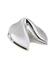 Bey-Berk Silver Fortune Cookie Box