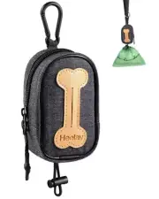 Dog Poop Bag Holder for All Leashes,Hand Free Doggie Waste Bag Dispenser-hook...