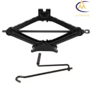 Scissor Jack Car Van Wind Up Tyre Lift Chrome Crank Handle Emergency Tool 2 Ton