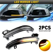 Dynamic Smoked Turn Side Signal LED Mirror Light For BMW 4 3 2 Series X1 E84 i3 (for: BMW)